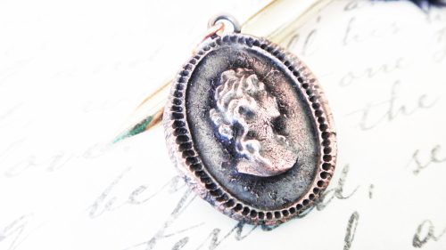 Bronze Cameo Pendant