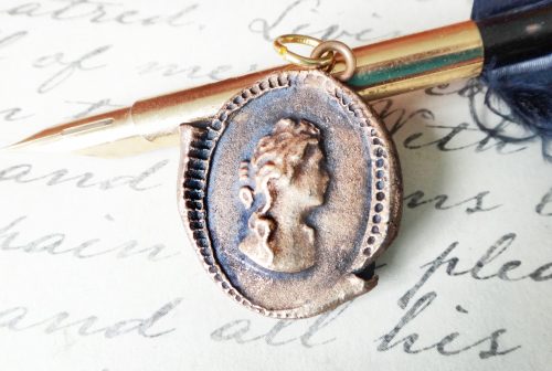 Bronze Cameo Pendant