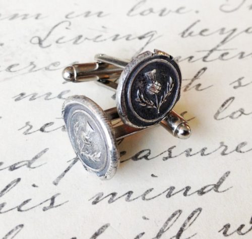 Silver Thistle Cufflinks