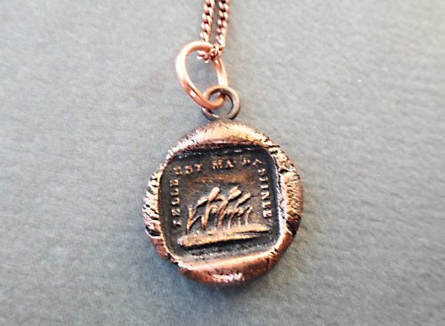 Copper French Reed Field Destiny Pendant