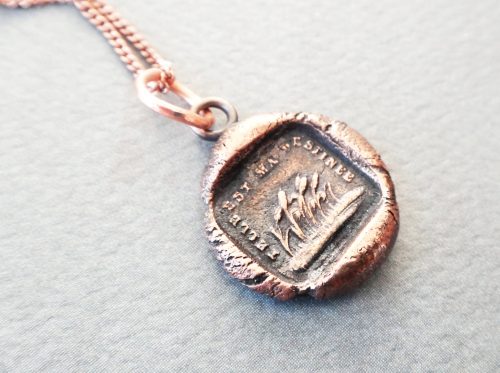 Copper French Reed Field Destiny Pendant