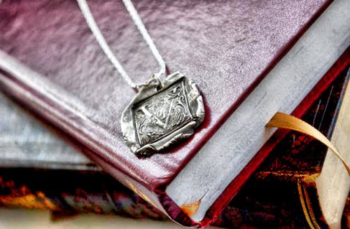 Silver Ornate Letter Pendant