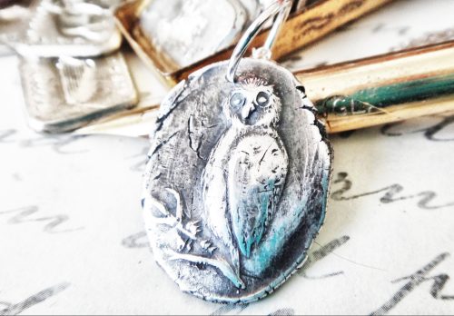 Silver Owl Pendant