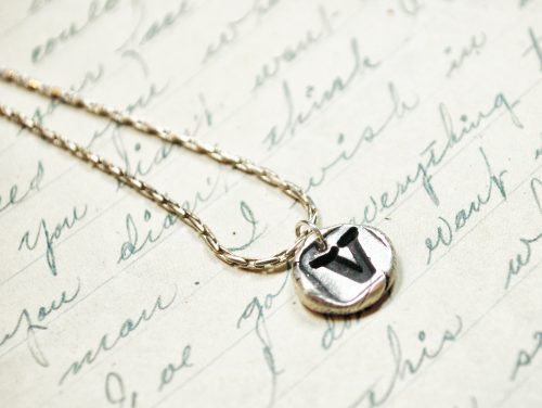 Silver Letter Pendant