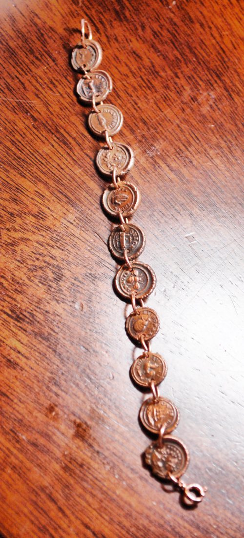 Antique Wax Seal Medallion Bracelet