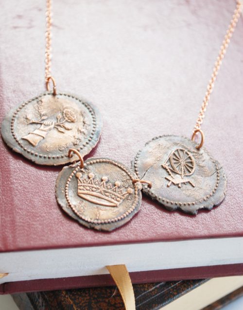 Antique Wax Seal Necklace Trilogy