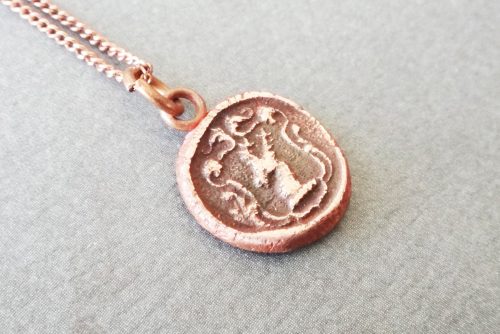 Copper Stag Necklace